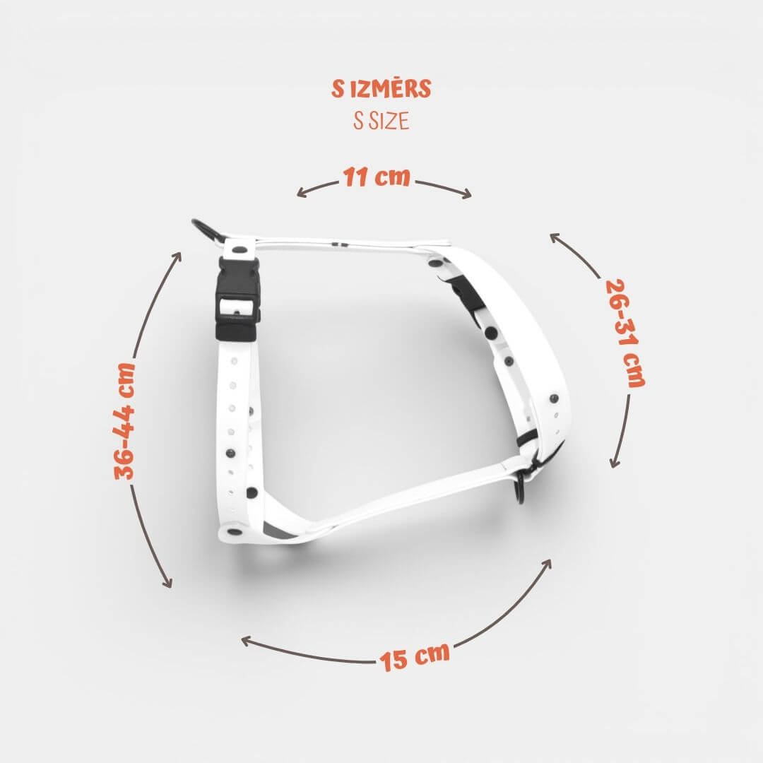 EasyFit Anatomical Waterproof Dog Harness - White