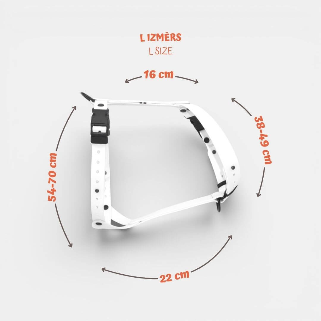 EasyFit Anatomical Waterproof Dog Harness - White