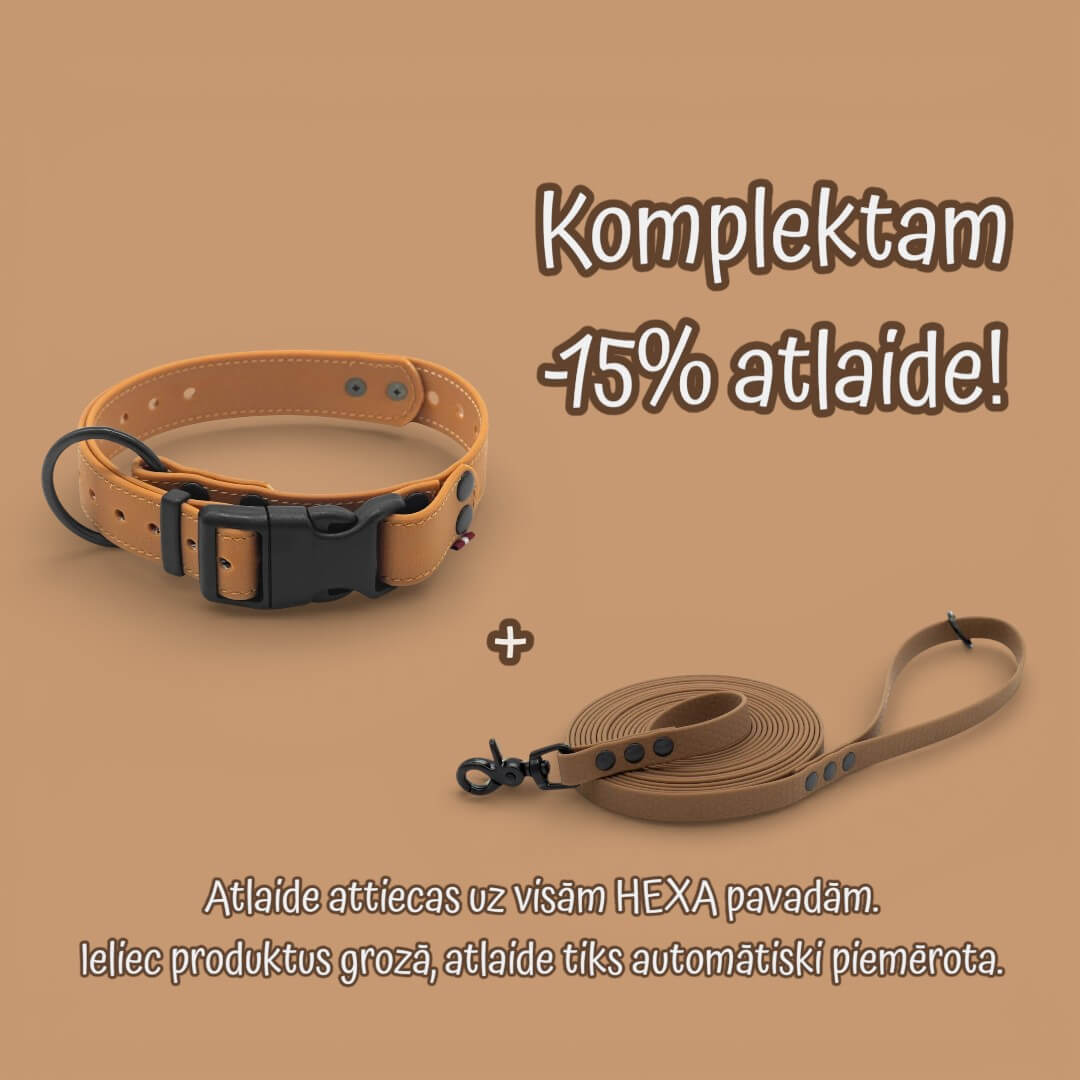 EasyFit Waterproof Dog Collar - Brown