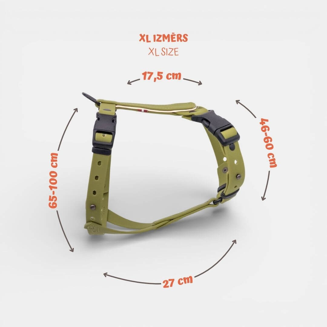EasyFit Anatomical Waterproof Dog Harness - Brown