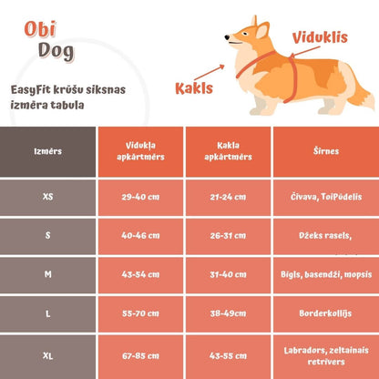EasyFit anatomiset ja vedenkestävät koiran valjaat - Musta