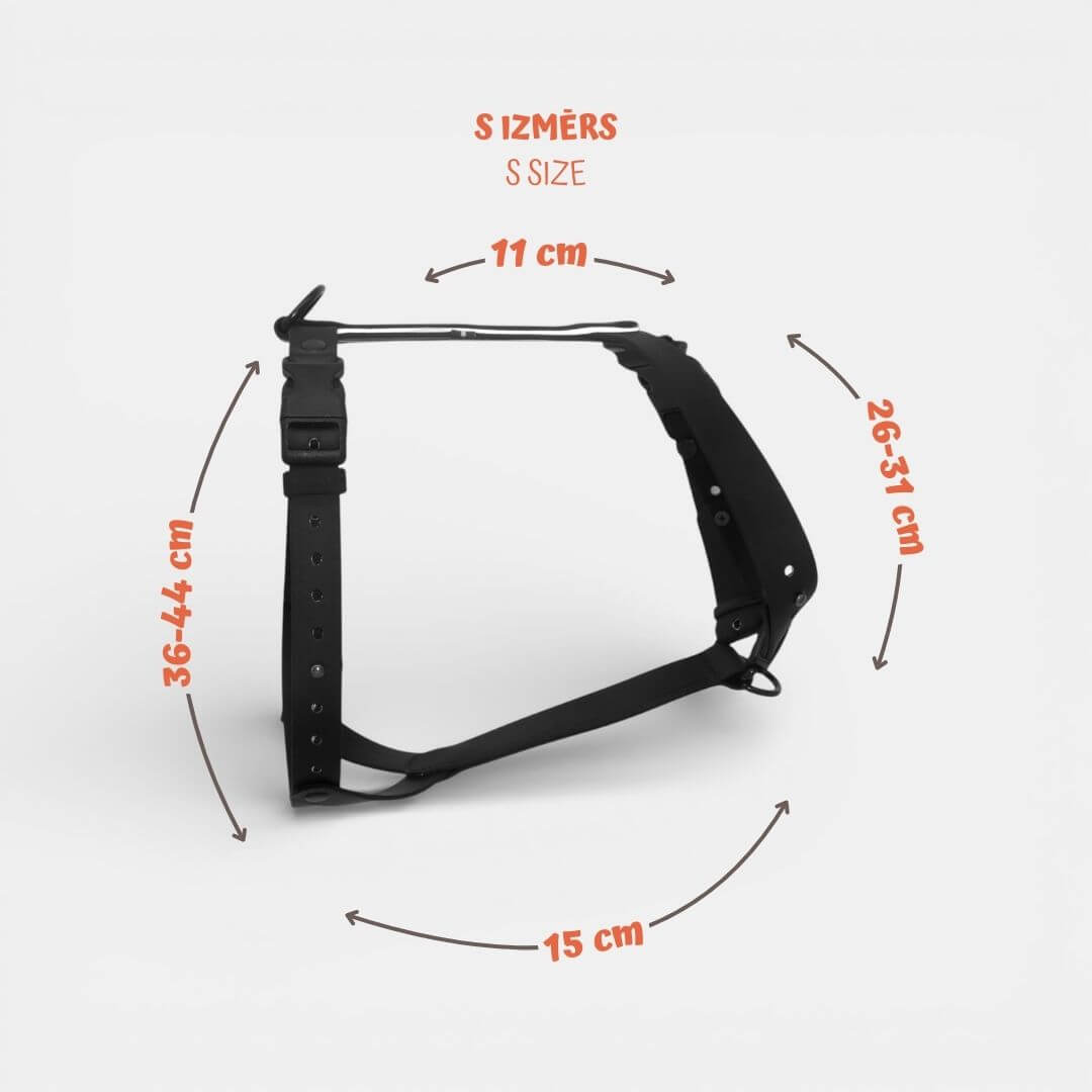 EasyFit anatomiski pareizi - ūdensdroši iemaukti suņiem - Melni
