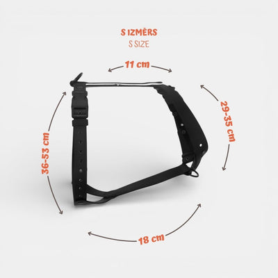 EasyFit Anatomical Waterproof Dog Harness - Black